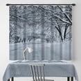 thumbnail image 5 of Christmas Themed Fabric Shower Curtains Winter Wonderland Forest Long Waffle Bath Curtain Farmhouse Xmas Holiday Shower Curtain for Kids Bathroom Decor Waterproof with Hooks,84x72 Inch, 5 of 6