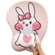 thumbnail image 1 of 3D Mouse Pads with Ergonomic Wrist Rest Support, Non-Slip Gel Anime Kawaii Cute Pink Desk Accessories, Wrist Pads, Pain Relief and Easy Typing, Notebo, 1 of 4