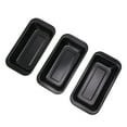 thumbnail image 3 of ZPSHYD Lot De 3 Boîtes à Pain Antiadhésives – Moules à Pain Et Moules à Gâteau En Acier Au Carbone Noir, Forme Rectangulaire, 3 of 14