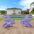 thumbnail image 3 of ACEGOSES 2Pcs Outdoor Folding Adirondack Chair Patio Plastic Fire Pit Chair for Outside, Deck and and Balcony,Purple, 3 of 8