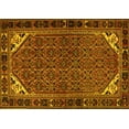thumbnail image 1 of Ahgly Company Machine Washable Indoor Rectangle Persian Yellow Traditional Area Rugs, 4' x 6', 1 of 4