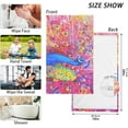 thumbnail image 3 of Vintage Painting Peacock Bath Hand Towel Soft Cotton Highly Absorbent Fingertip Towels for Bathroom Beach Kitchen Sports Gym Yoga Travel (2-Pieces Towel Sets, 28x16 inch), 3 of 7