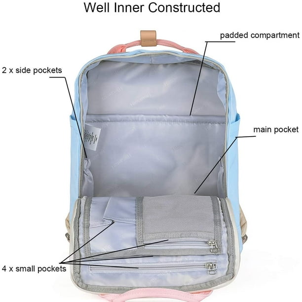 Hhhc Himawari Backpack Waterproof Backpack 14.9 College Vintage Travel Bag For Women 14inch Laptop For Student Hm 38
