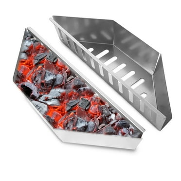 iMounTEK Stainless Steel Charcoal Basket, Set of 2 Charcoal Tray for 22"Charcoal Grills Charcoal Holder Grill Accessory