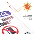 thumbnail image 6 of Keep Door Closed At All Times Sign, OSHA Sign, 24x36 Corrugated Plastic, 6 of 7