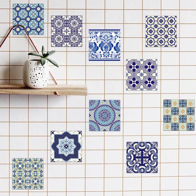 Paquete de 20 Mosaico de azulejos de pared pegatinas perfecl 15x15cm