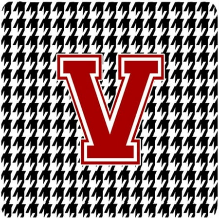 

Monogram - Houndstooth Foam Coasters Initial V Set Of 4