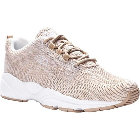 

Women s Propet Stability Fly Sneaker Sand/White Knit Mesh 8.5 B