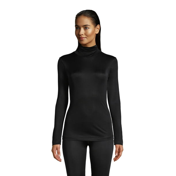 Lands' End Women's Petite Silk Interlock Thermal Long Underwear Base