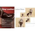 thumbnail image 7 of UOSIA Dog Leather Jacket Dress Puppy Princess Dress Dog Birthday Costume,L,Claret, 7 of 7