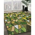 thumbnail image 2 of Ahgly Company Indoor Square Patterned Avocado Green Abstract Area Rugs, 5' Square, 2 of 6
