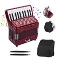 thumbnail image 2 of 22 teclas 8 acordeón de piano bajo con correas ajustables Bolsa de concierto Instrumento musical par Abanopi Acordeón de piano, 2 of 7