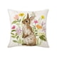 thumbnail image 2 of Funda de cojín decorativa con estampado de conejo de Pascua | Funda de cojín decorativa para sofá | Elemento decorativo de poliéster y lino para sala de estar y dormitorio, 2 of 6