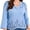 C1-Lilac Black Floral, variant on Plus Size Tops for Women 3/4 Sleeve V Neck Tunic Tops Dressy Casual Blouses Shirts Purple Gray 3X