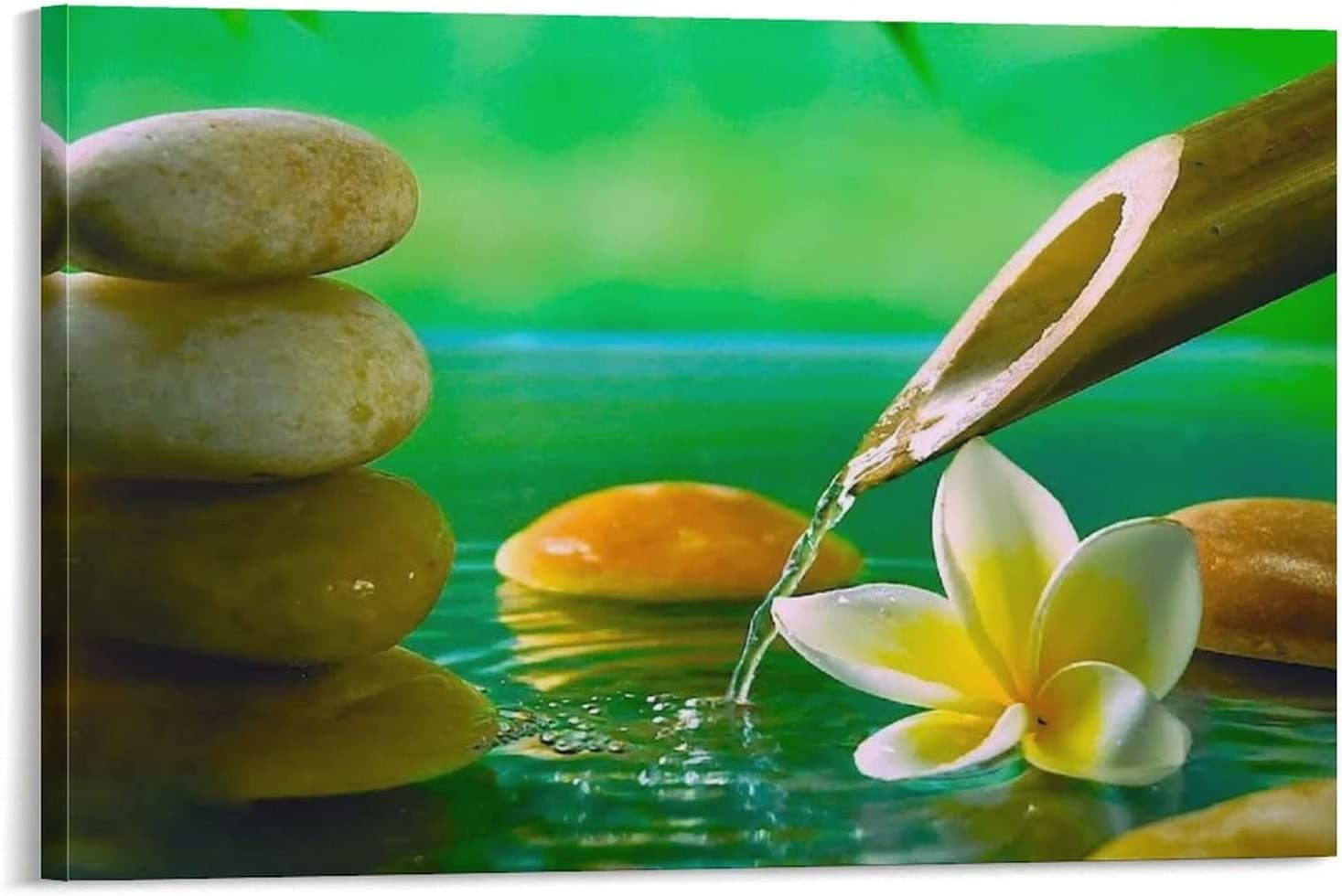 Posters & Prints Spa Wall Art Zen Stones Still Life for Yoga Spa and