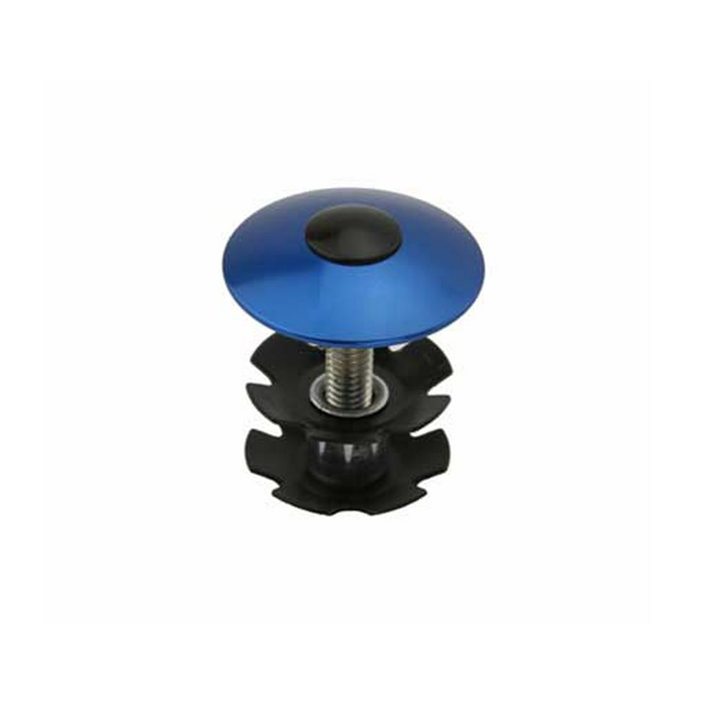 Headset Alloy Tap 1 1/8" Caps Blue. bicycle headset, bike headset