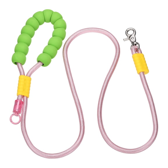 Uxcell Dog Leash with Padded Hands Free, 6.6ft/2m Adjustable Bungee Dog Training Leash, No Pull Heavy Duty Nylon Rope(Pink), Intended for Large Medium Pet Running/Hiking/Walking