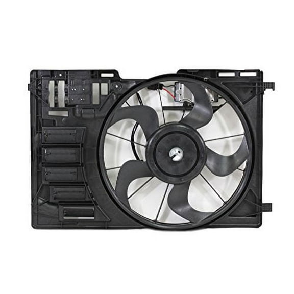 Dual Radiator and Condenser Fan Assembly - Cooling Direct Fit/For FO3115188 13-15 Ford Escape 2.0L Turbo - With Fan Control Module