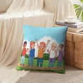 thumbnail image 4 of LALILO Throw Pillow Covers Teenagers Friends Fun Park Sunny Afro Cushion Cover 18" x 18", 2 Pack, 4 of 6
