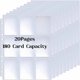 thumbnail image 1 of Fundas de almacenamiento para tarjetas de juegos, carteras para colección de páginas de álbum, soportes para monedas, fundas para álbumes de fotos, 10/20/30 piezas, 1 of 1