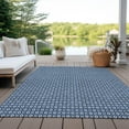 thumbnail image 6 of Addison Rugs Chantille Indoor/Outdoor Transitional Lattice Blue Washable Rectangle Rug, 10' x 14', 6 of 6