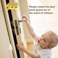 thumbnail image 2 of Amortiguador de tope de puerta, protector de dedos de seguridad para niños, tope de puerta de espuma, protector de dedos antipellizcos, tope de puerta y ventanas evitan que las mascotas del bebé qued TUNC Sencillez, 2 of 5