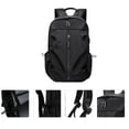 thumbnail image 1 of CRAFTHROU Back to School 1Pc Storage Bag with Side Charging Port Polyester Black Travel Backpack, 1 of 8