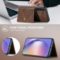 thumbnail image 4 of Case for Samsung Galaxy A54 5G 2023, Detachable Magnetic Wallet Card Cash Slot Case Cover Support Wireless Charging Functional Kickstand Compatible with Samsung Galaxy A54 5G 2023 (Brown), 4 of 15