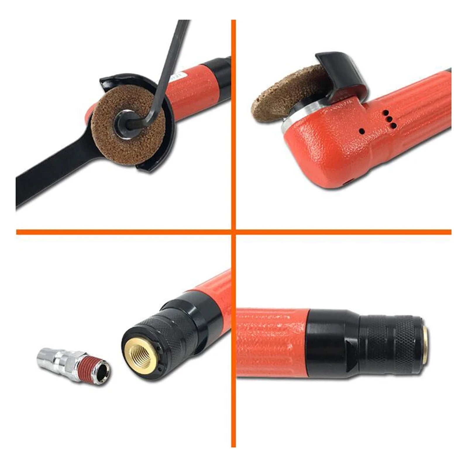 Pneumatic Angle Grinder, Portable Air Grinder, Diameter 2 "50MM Industrial Polishing Tool 15000RPM 400L/MIN ,Power Tools