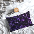 thumbnail image 3 of Salouo Galaxy Lightning Pattern Pillow Cases,1PC Pillow Covers with Envelope Closure Decorative Pillow Case for Bed Couch,Pillows Not Included-14"x20", 3 of 6