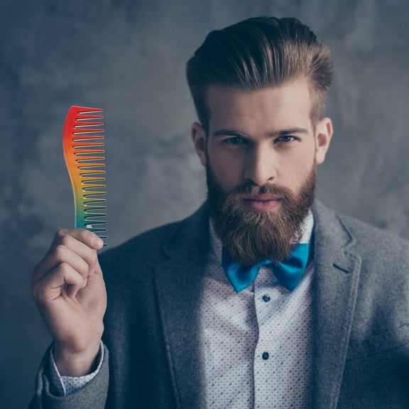 Luxshiny Haircut Comb Abs Wide Tooth Design Safe for Wet and Dry Hair 1Pack