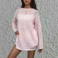 thumbnail image 2 of Nmnitkp Sweaters for Women Soft and Comfortable Women Long Sleeve Large Round Neck Button Down Sweater Solid Color Ribbed Knit Sweater Casual Relaxed Fit Pullover Jumper, 2 of 5