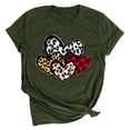 thumbnail image 1 of Lindbes T-Shirts de la Saint-Valentin pour Femmes, Imprimé Cœur Mignon, T-Shirts Graphiques Originaux, Manches Courtes Décontractées, Col Rond, 1 of 2
