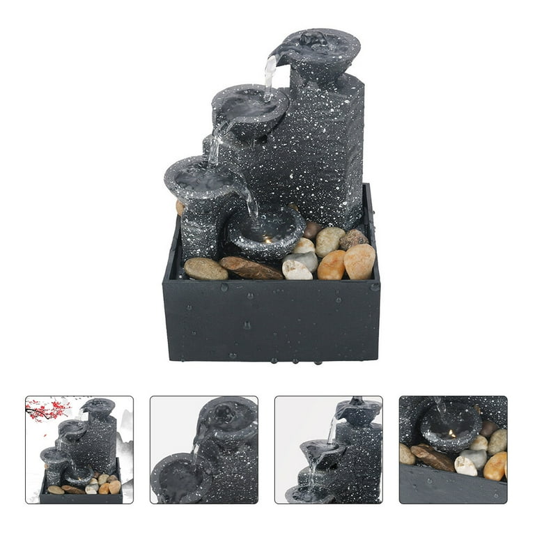 置物 Battery Operated Musical Water Fountain Amazon.com: Tabletop Fountain with Light - Battery/USB