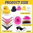 thumbnail image 2 of Pato vaquero con bufanda, sombrero y gafas de sol, Mini pato de baño, juguetes para cumpleaños, natación, fiesta, regalo, decoraciones, 12 Uds., 2 of 5