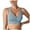 Light Blue, variant on V Neck Bralette with Snaps, Womens Sport V-Neck Padded Bralette for Yoga Gym (Black, M)