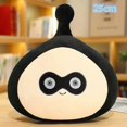 thumbnail image 1 of 1pc Kawaii Egg Anime Plush Pillow Cartoon Anime Figure Stuffed Plush Doll Cute Pink Black Round Ball Soft Pillow For Kids Gifts, 1 of 3