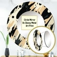 thumbnail image 3 of Designart "Ethnic Blend" Abstract Rund Mirror For Wall Decor - Large Beige Round Print Mirror - Round Modern Mirror - Wall Mounted Round Large Mirror - 29" x 29", 3 of 6
