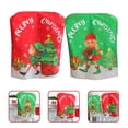 thumbnail image 3 of 2pcs Christmas Chair Covers Elf Design Christmas Chair Back Cover Dinning Room Decor, 3 of 7