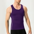 thumbnail image 4 of Chiccall Men's Summer Tops Tight Shirt Slim Fit Body Shaper Tops Quick Dry Workout Tank Tops Solid Athletic Undershirts, 4 of 5