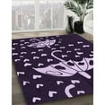 thumbnail image 3 of Ahgly Company Machine Washable Indoor Rectangle Transitional Purple Sage Bush Purple Area Rugs, 2' x 4', 3 of 7