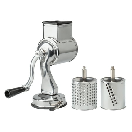 Fante's Cousin Nico's Rotary Cheese Grater, 2 Drums and Suction