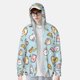 thumbnail image 2 of Fotbe Rabbit Burger Coffee Chaqueta con Protección Solar UPF 50+ para Hombre y Mujer, Camisa con Capucha y Bolsillos-Medium, 2 of 7