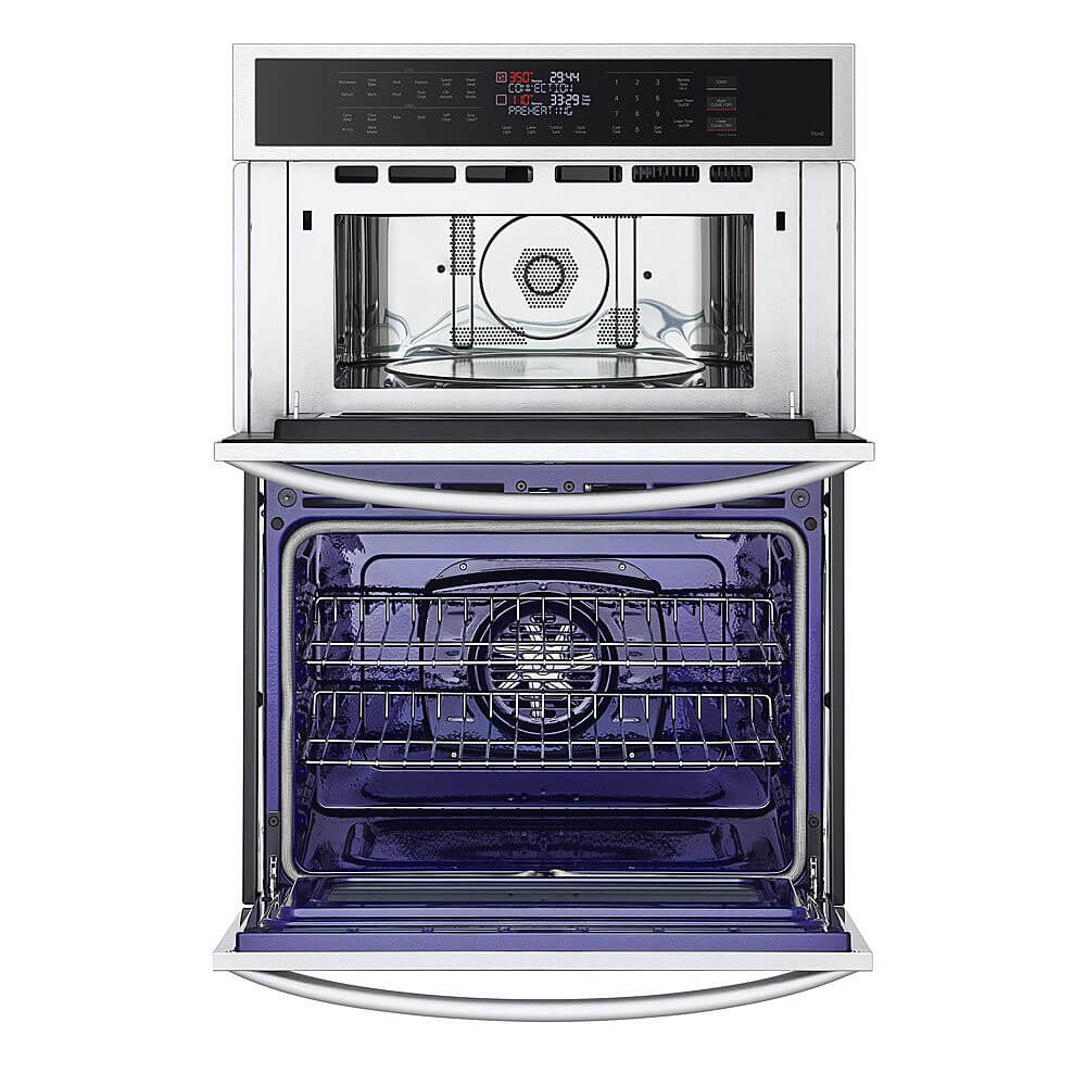 LG WCEP6423F 30 inch Stainless Steel Electric Convection Wall Oven and Microwave Combination
