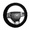 Black, variant on Fuzzy Steering Wheel Cover for Winter Warm Plush Car Steering Wheel Protector Anti-Slip Universal Fit