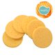 thumbnail image 5 of HEALIFTY 50 esponjas de pulpa de madera natural, compresas de celulosa, esponjas cosméticas para lavado facial, cuidado facial, limpieza y desmaquillaje (redondas, color piel), 5 of 5