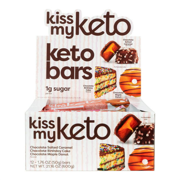 Kiss My Keto Bars Chocolate Multipack, 12 Pack — Low Carb Low Sugar Protein  Bars | Keto Snack Bars with MCT Oil, Nutritious Fats & Collagen -  Walmart.com