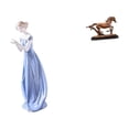 thumbnail image 1 of Figura de escritorio,Estatua de niña linda de escritorio,adorno nórdico moderno,Figura de caballo,Escultura de caballo en miniatura coleccionable,Estatua de animal de adorno de caballo de, 1 of 8