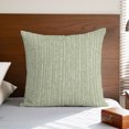 thumbnail image 5 of Throw Pillow Covers 16x16 Inch, Abstract Polka Dot Decorative Pillow Cases for Couch Sofa Bed, Geometric Dotted Stripes Vintage Green Cotton Linen Square Home Decor Pillowcases with Hidden Zipper, 5 of 6