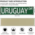 thumbnail image 2 of Street Sign Uruguay Dr Sign Rustic Metal Tin Sign Home Outdoor Art Wall Decorations For Cafe Bar Kitchen 4X16 Inch, 2 of 7